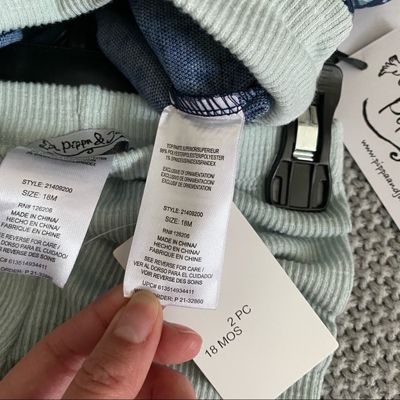 Pastourelle by Pippa & Julie Floral Knit Tunic Leggings Set NWT - Picture 3 of 10